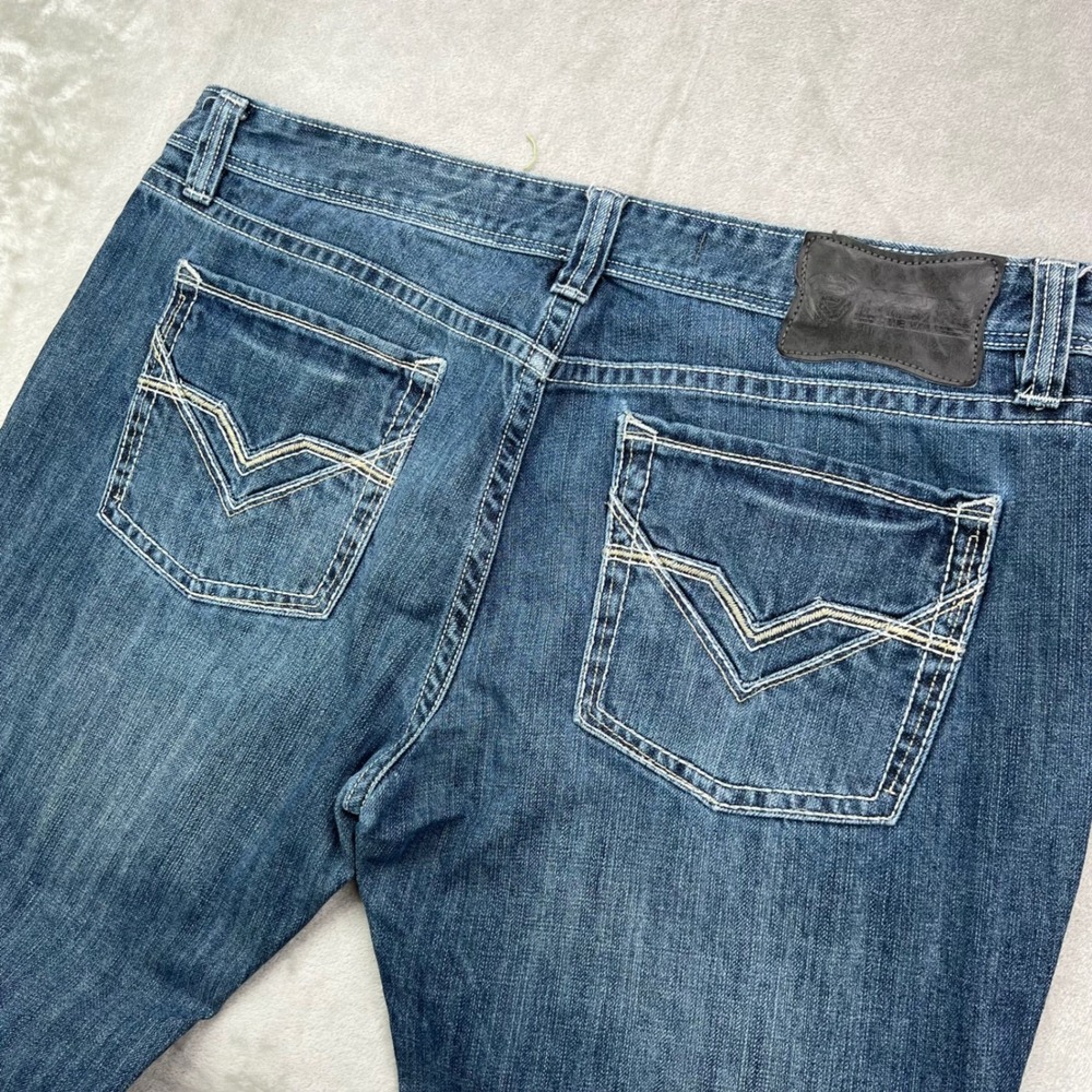 Rock & Roll Denim Pistol Stackable‎ Jeans Mens 40x30 Medium Wash Regular Leg